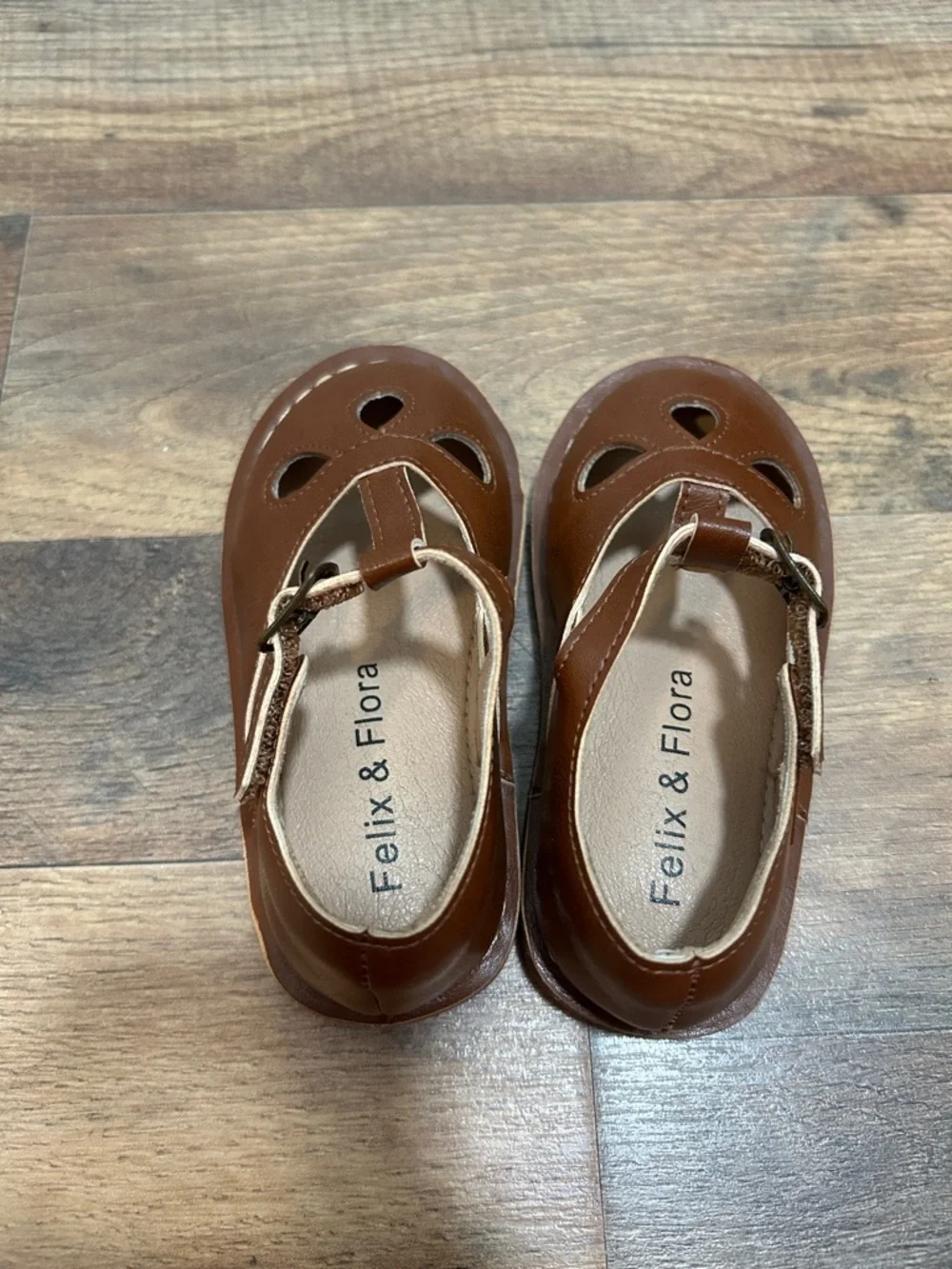 Felix & Flora Brown Toddler Mary Jane Ballet Flats Toddler Size 6
